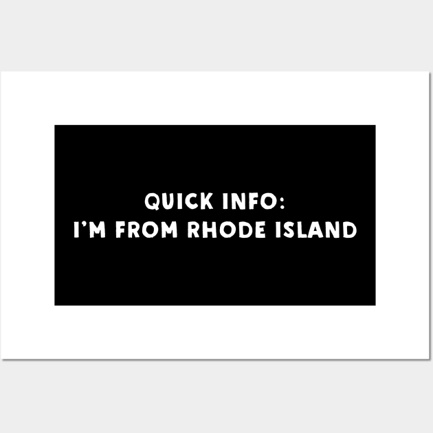 Rhode Island Cool & Funny Wall Art by Novel_Designs